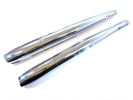 MUFFLER CHROME PAIR