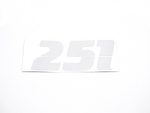 DECAL FOR TOOL BOX "251"